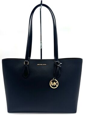 Michael Kors Bag Large Sheila Mf Tote Bag Black/Gold